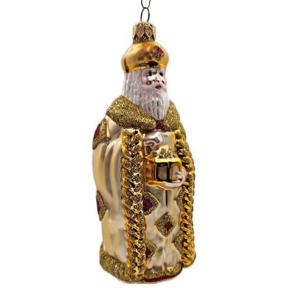 Patricia Breen Bijoux Santa Claus Red Squares Christmas Tree Holiday Ornament - Picture 3 of 10